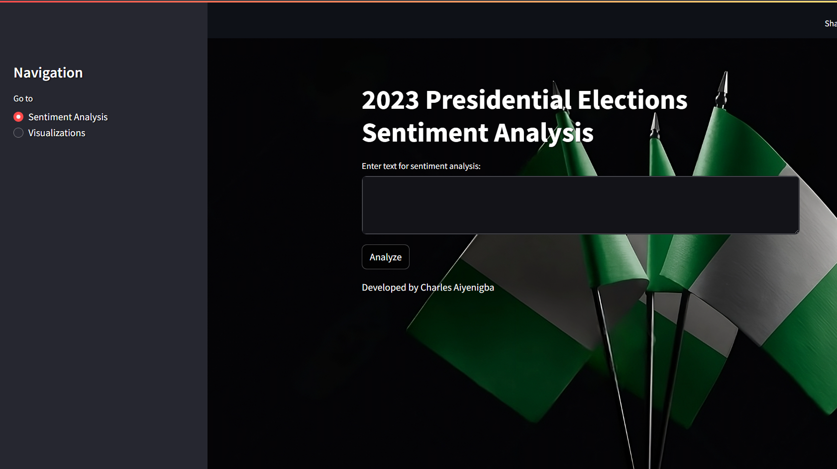 Sentiment Analysis of the 2023 Presidential Elections